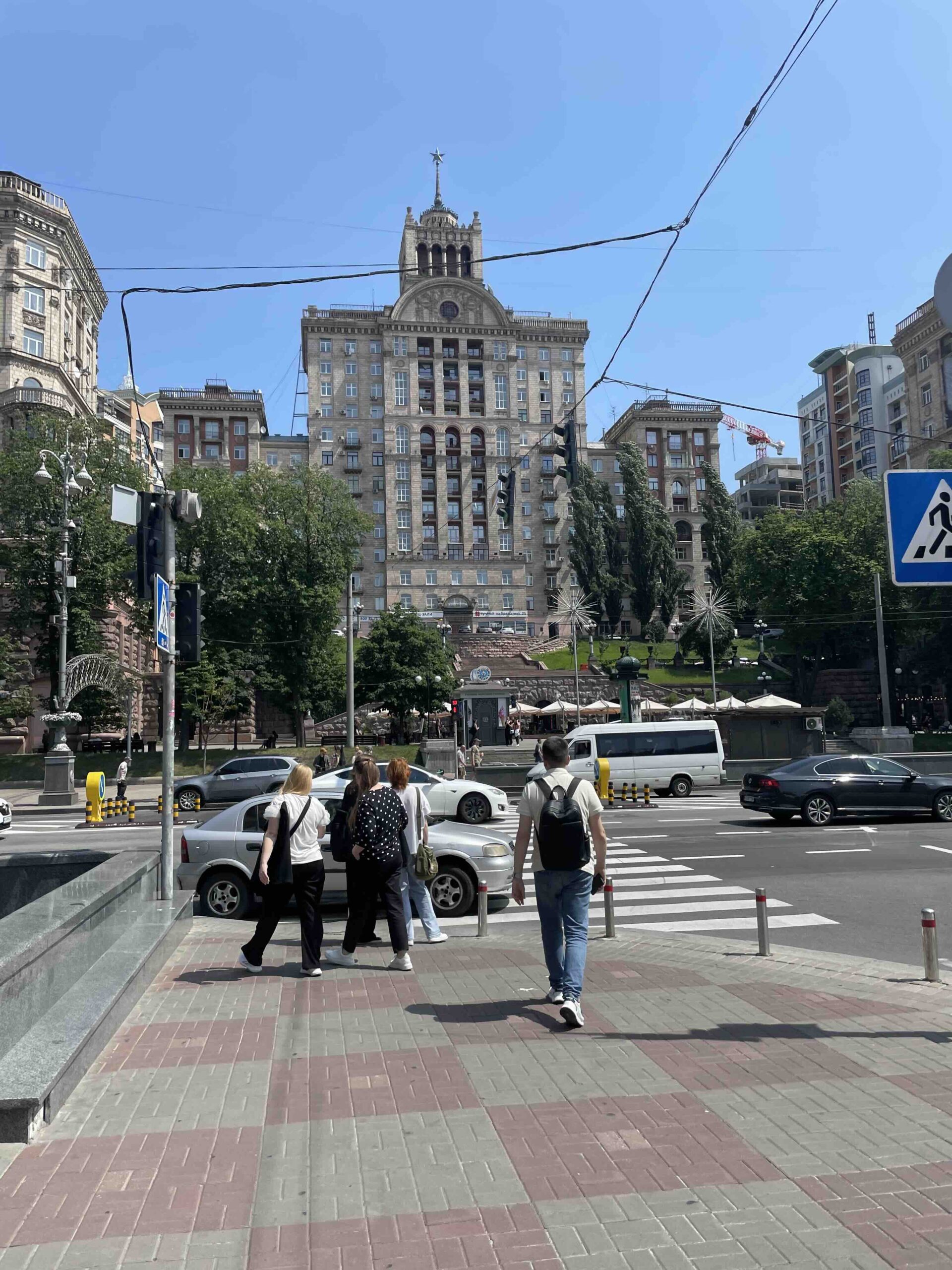 A street scene in Kyiv