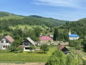 A Ukrainian village.
