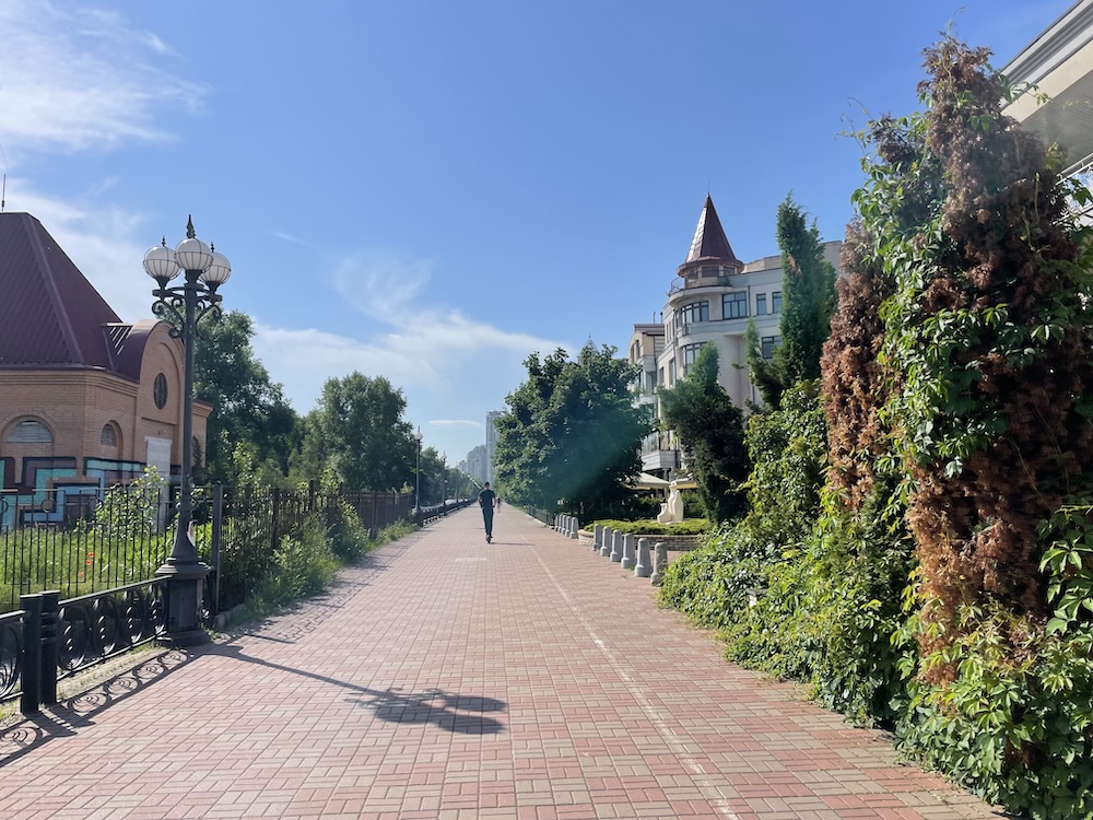 A pedestrian promenade