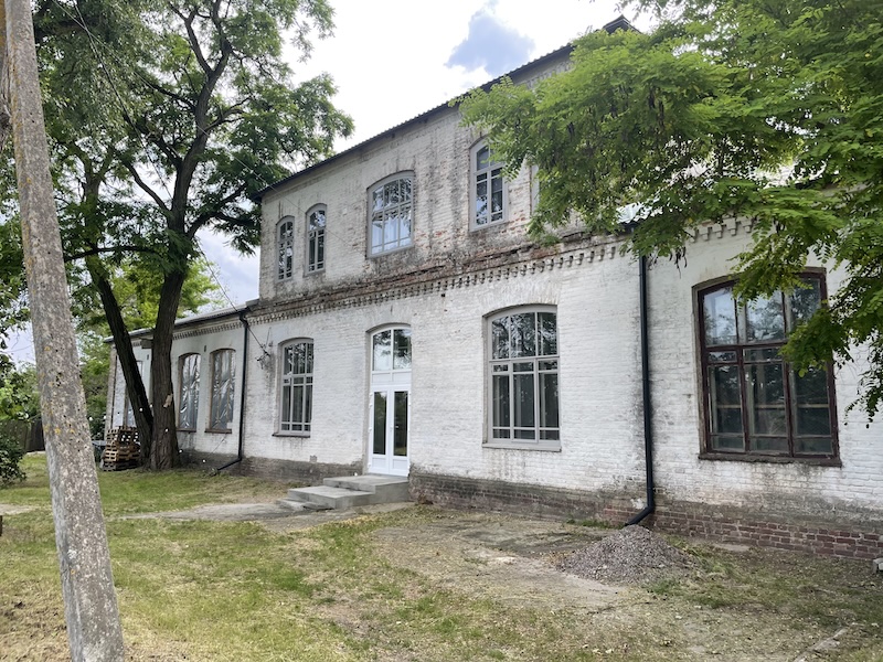 a simple school building